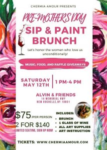 Pre-Mother’s Day Sip & Paint Brunch | Alvin and Friends